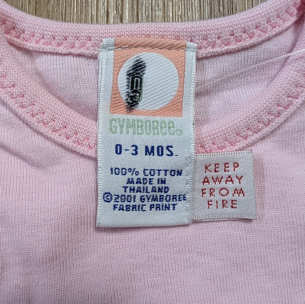 Vintage Gymboree Onesie Pink 2